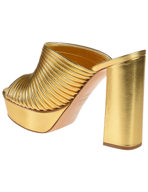 женские золотые Мюли Casadei CAS9904_gold - фото-2