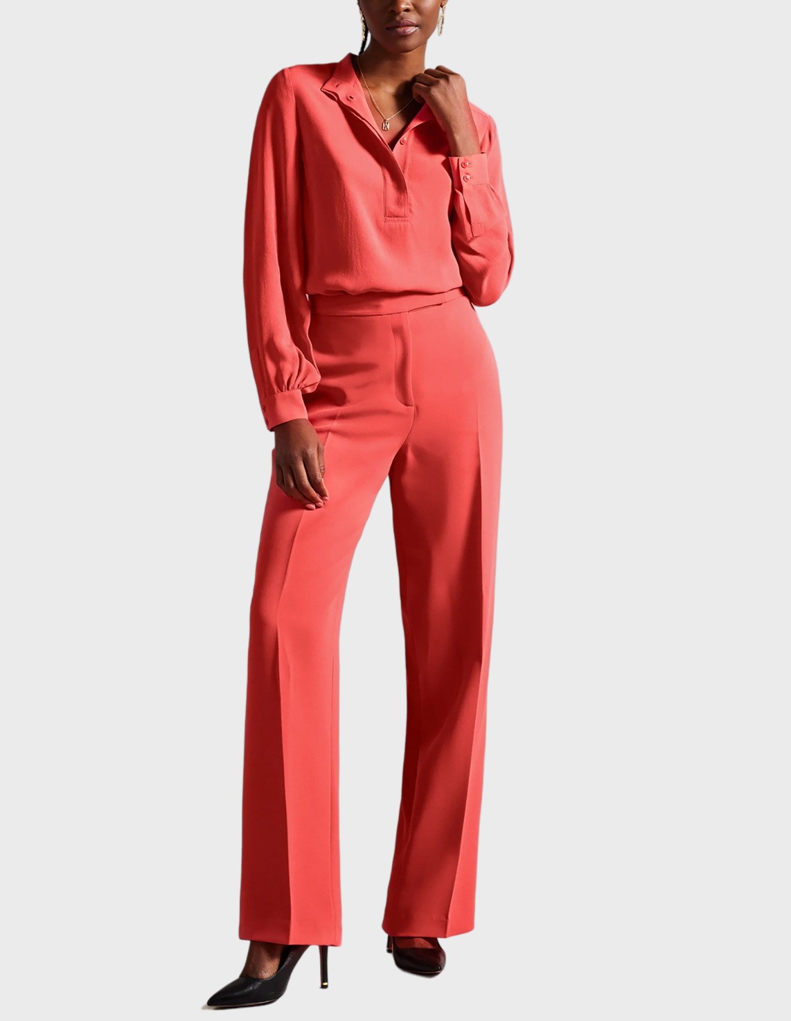 

Брюки, Коралловый;оранжевый