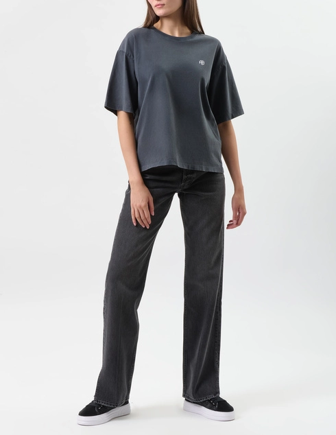 ANINE BING A-08-11068-WBL1-WASHED-BLACK_gray фото-2