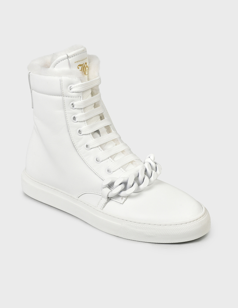 белые Ботинки John Galliano 12140-white