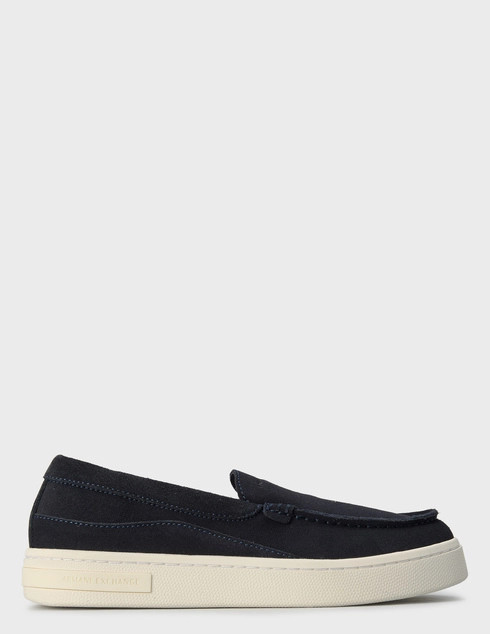 женские синие замшевые Слипоны Armani Exchange XW001195AF12763-UB100_blue - фото-5