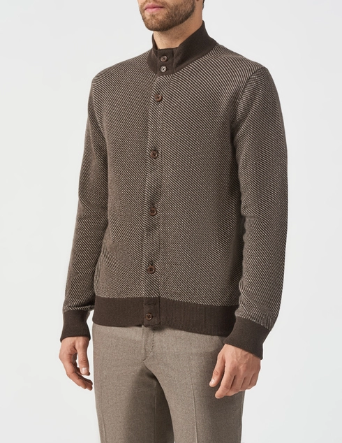 Doriani Cashmere Dr-AW19-20-12466-B-Zip-10-brown фото-2