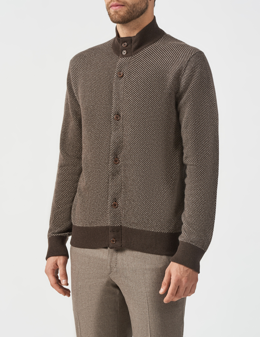 Doriani Cashmere Dr-AW19-20-12466-B-Zip-10-brown фото-2