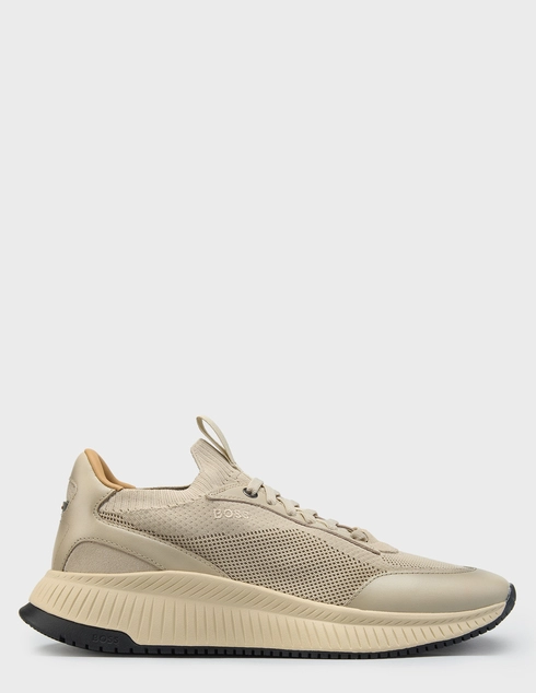мужские бежевые текстильные Кроссовки Boss 5055291110263095-131 - фото-5
