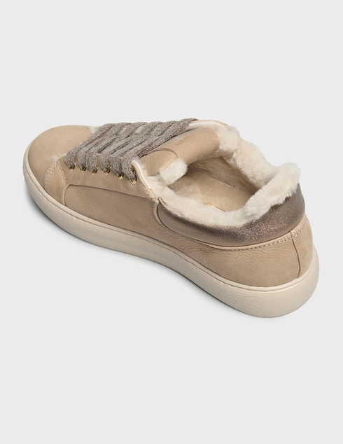 женские бежевые Кеды Stokton 591-NB-LM-brownza_beige - фото-2