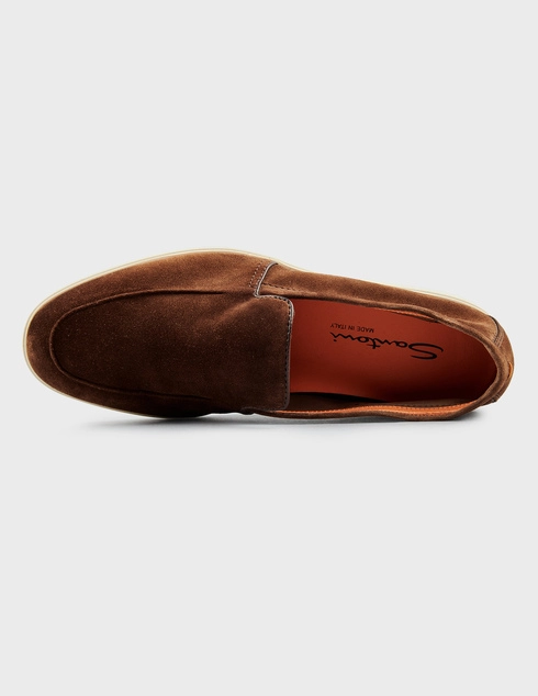 коричневые мужские Туфли Santoni 18829_brown 32857 грн