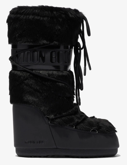 черные женские Сапоги Moon Boot ws380_black 17745 грн