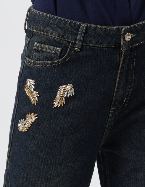 Kaos DK002-jeans-blunotte-strass_blue фото-5
