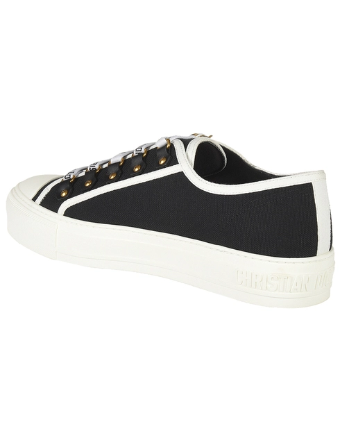 женские черные Кеды Christian Dior KCK177CVA12X-19_black - фото-2