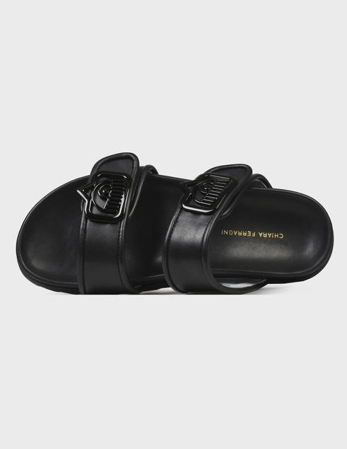 черные женские Шлепанцы Chiara Ferragni CF2946-001_black 6241 грн