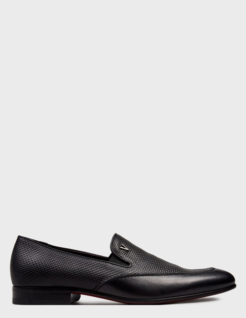 мужские черные кожаные Туфли Valentino 19423_black - фото-5