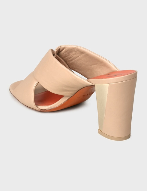 женские бежевые Мюли Santoni WHTP57982HA7SPPTP14-beige - фото-2