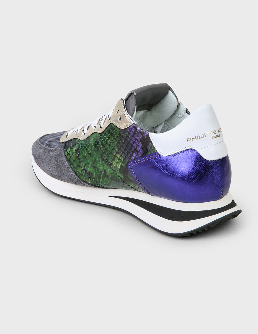 женские многоцветные Кроссовки Philippe Model Ph-M-AW20-A10ITZLDPM05-multi - фото-2