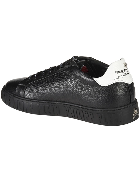 мужские черные Кеды Philipp Plein 2008_black - фото-2