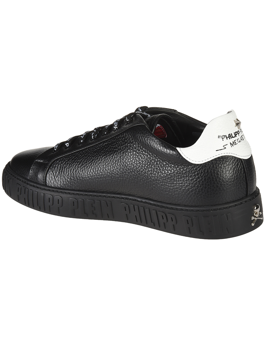 мужские черные Кеды Philipp Plein 2008_black - фото-2