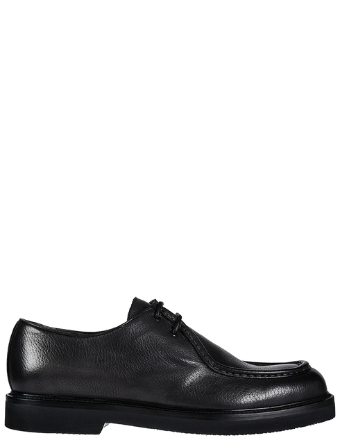 мужские черные кожаные Туфли Brecos S9141-GXAY - фото-5