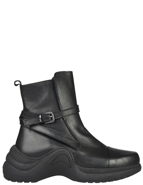 женские черные кожаные Ботинки L'Estrosa 514_black - фото-5