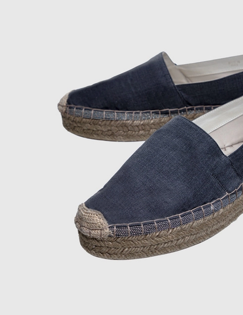 синие женские Эспадрильи Brunello Cucinelli 134363-blue 24206 грн