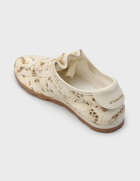 женские бежевые Кроссовки Stokton HOPE-09_milk - фото-2