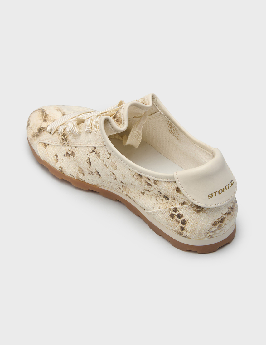 женские бежевые Кроссовки Stokton HOPE-09_milk - фото-2
