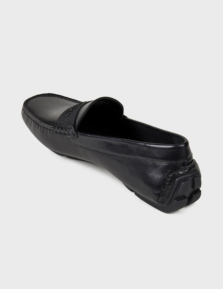 мужские черные Мокасины Emporio Armani 125-black - фото-2