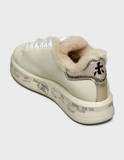 женские бежевые Кеды Premiata AGR-BELLE_6570M - фото-2