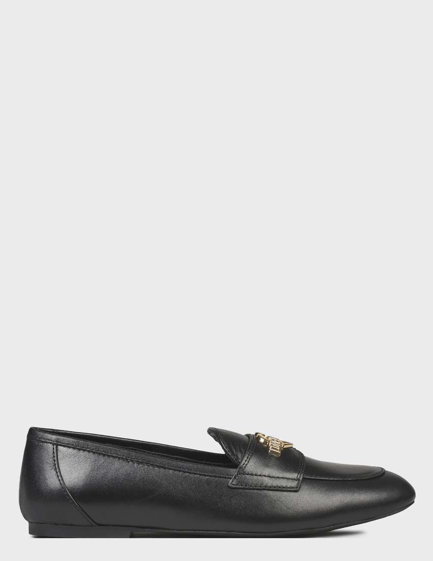 женские черные кожаные Лоферы Love Moschino 10310_black - фото-5