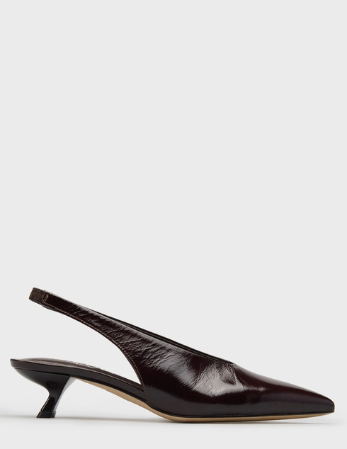 женские коричневые лакированные Босоножки Evaluna 3556_brown - фото-5