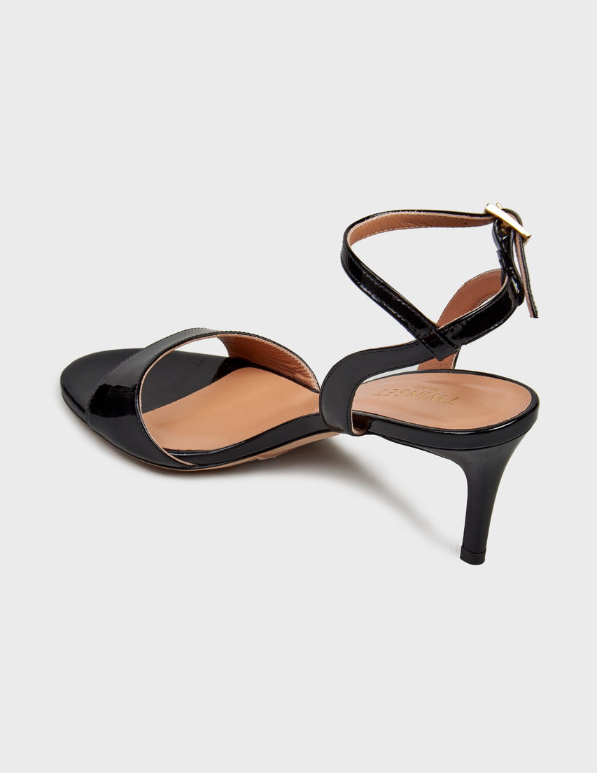 женские черные Босоножки Twinset TS00690NERO_black - фото-2