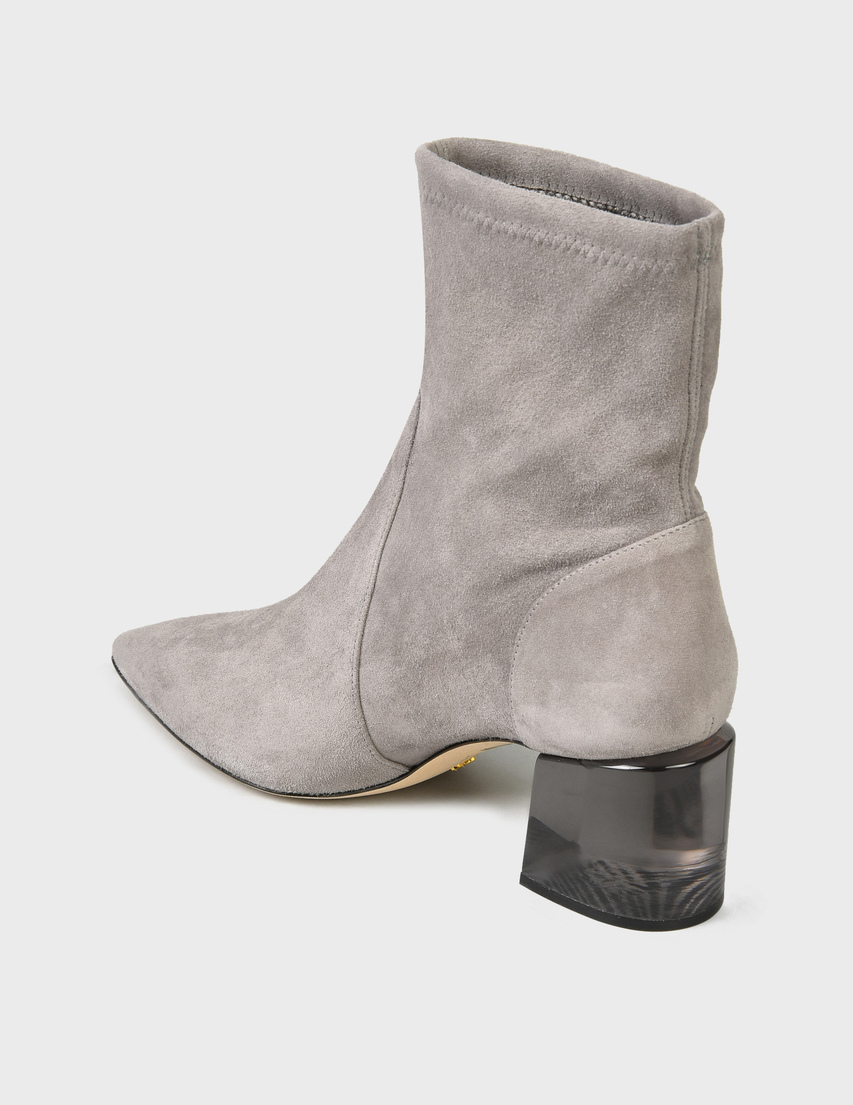 женские серые Ботильоны Stuart Weitzman SW-AW21-LOULOU-60-S5990-FNL-gray - фото-2