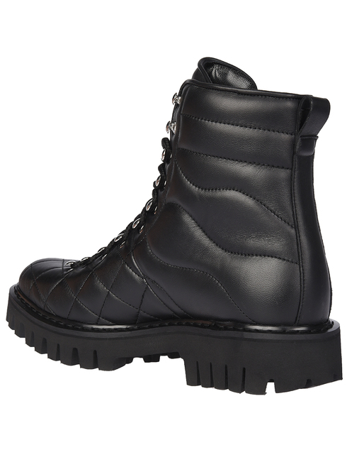мужские черные Ботинки John Galliano 5603A - фото-2