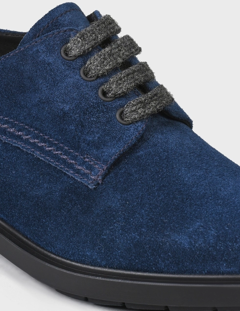 женские синие замшевые Дерби Fratelli Rossetti S76198-41806-blue - фото-5