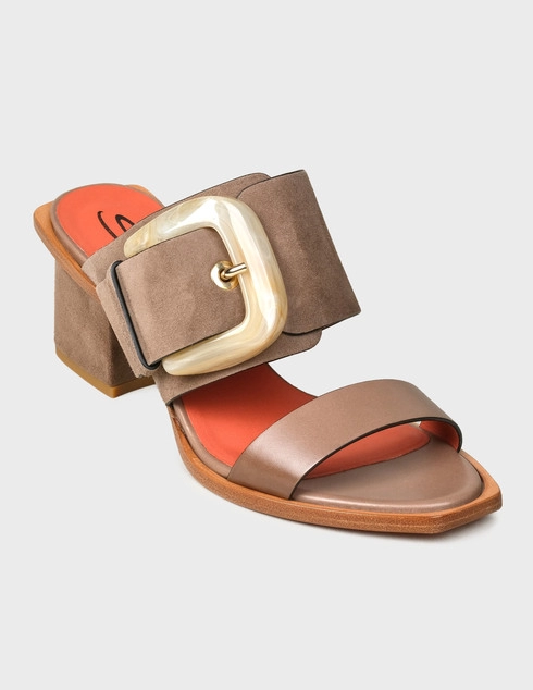 коричневые Мюли Santoni WHET57940HA2RTCRM20-brown