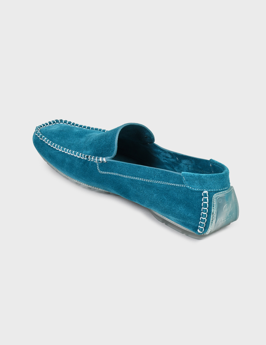 мужские бирюзовые Мокасины Aldo Brue 019-turquoise - фото-2