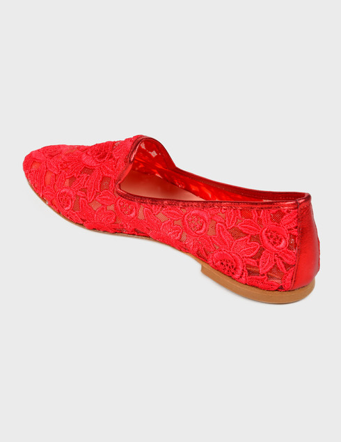 женские красные Туфли Ballerina 506-red - фото-2