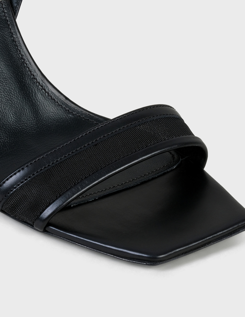 женские черные кожаные Босоножки Premiata SM6041-black - фото-5