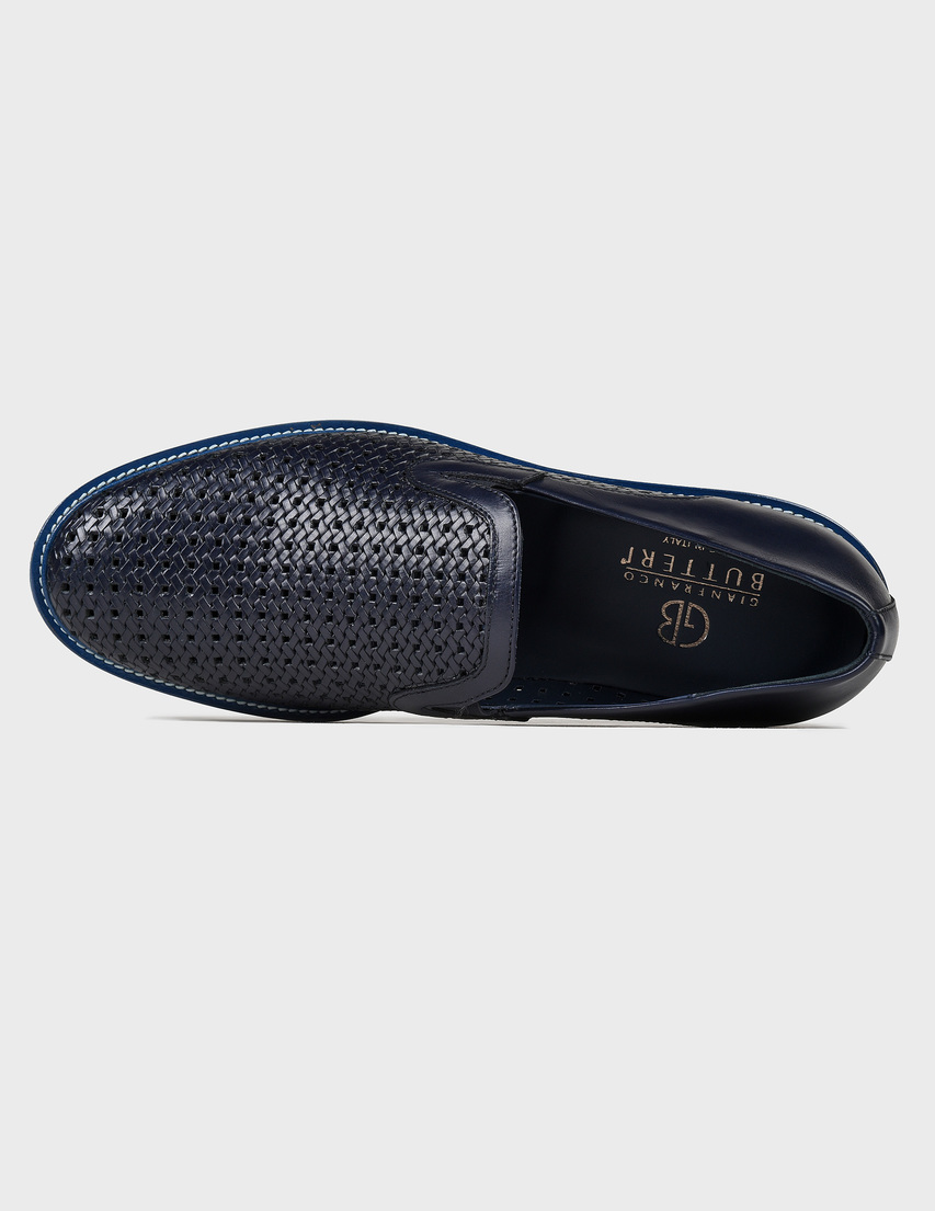 синие мужские Туфли Gianfranco Butteri 84628-blue 7820 грн