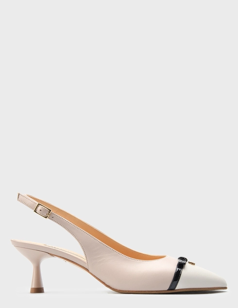 женские бежевые кожаные Босоножки Marino Fabiani 8010_beige - фото-5