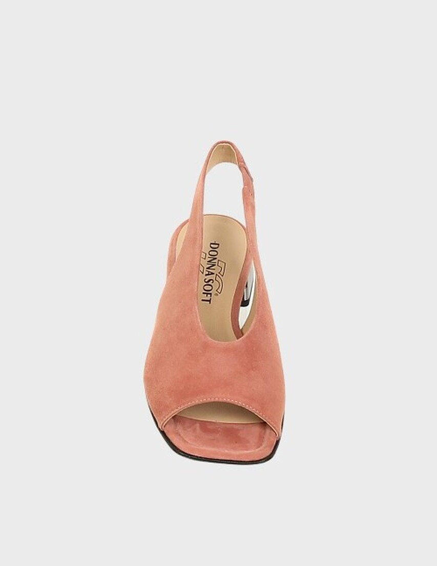 женские коралловые Босоножки Donna Soft 2870 - фото-2