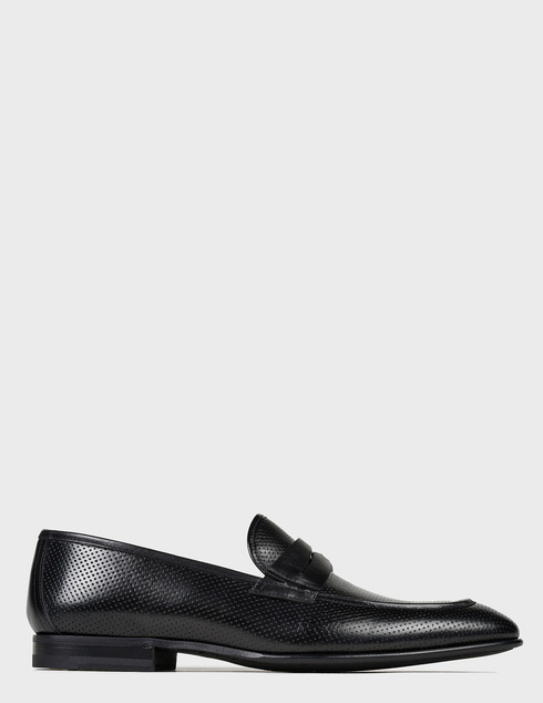 мужские черные кожаные Лоферы Fabi AGR-9859-black - фото-5