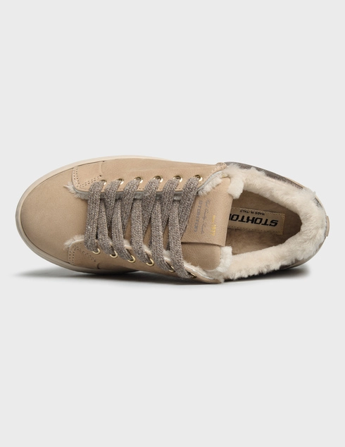 бежевые женские Кеды Stokton 591-NB-LM-brownza_beige 19185 грн