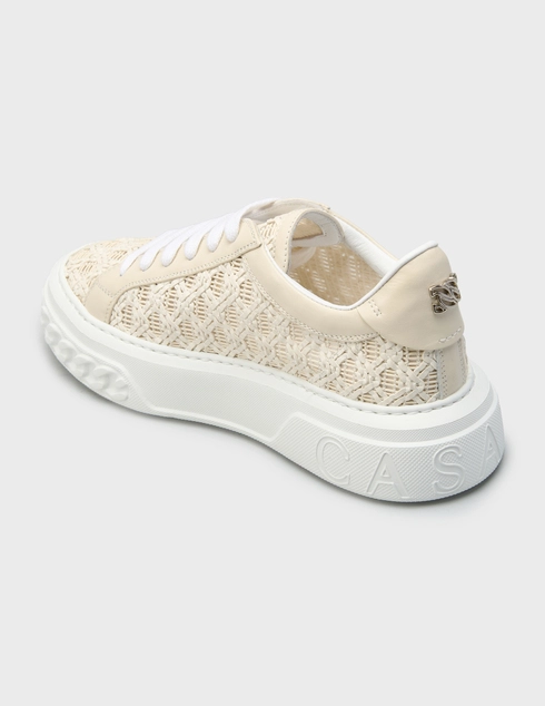 женские бежевые Кеды Casadei 11B_beige - фото-2