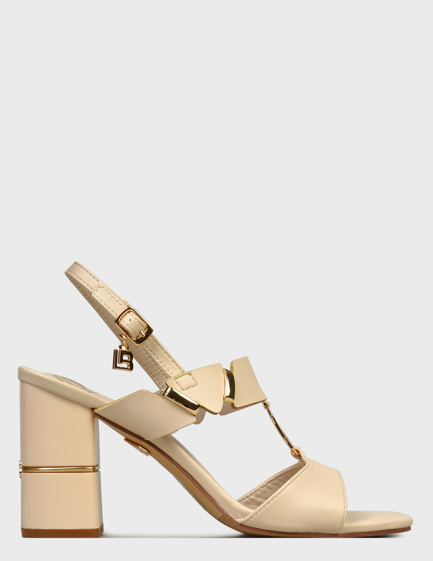женские бежевые  Босоножки Laura Biagiotti 8109-crema_beige - фото-5