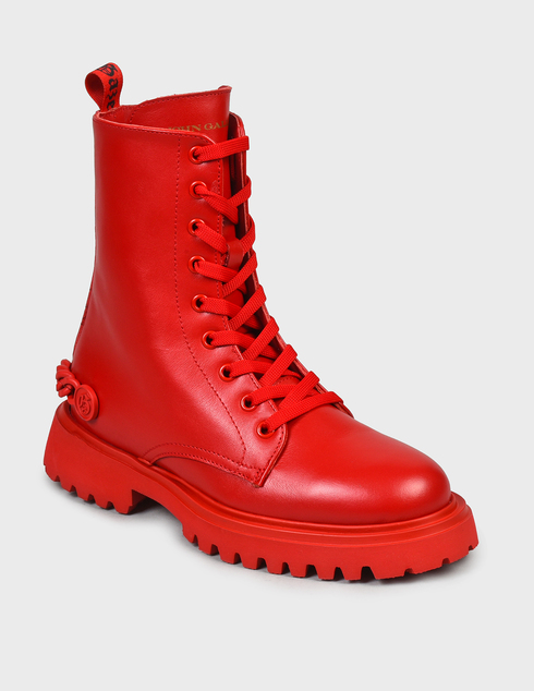 красные Ботинки John Galliano 12137-red