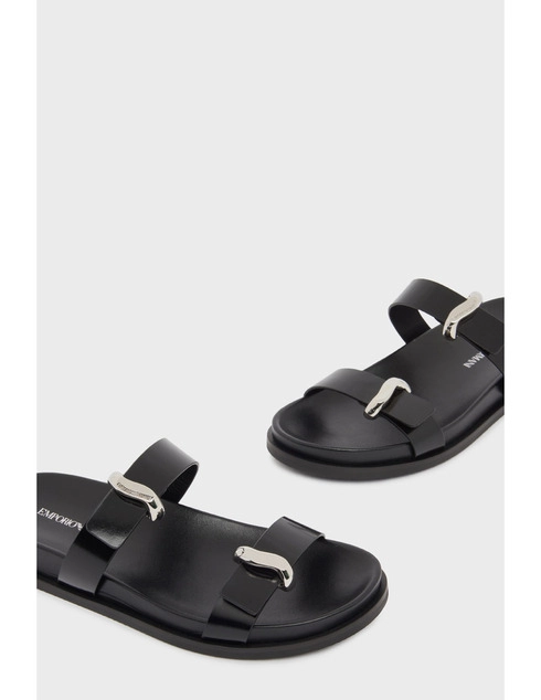 женские черные Шлепанцы Emporio Armani EMPORIO_ARMANI_11495 - фото-2