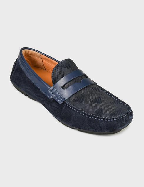 синие Мокасины Emporio Armani 146-785_blue