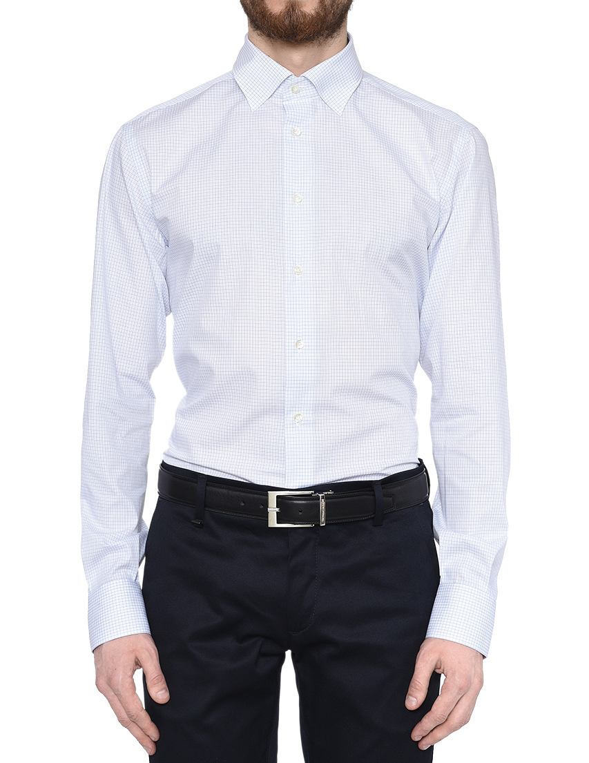 Мужская рубашка ENRICO COVERI A565302_white