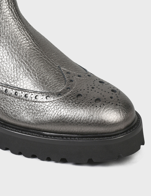 женские серебряные кожаные Ботинки Doucal'S 80361928-silver - фото-5