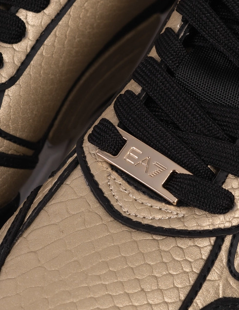 золотые женские Кроссовки Ea7 Emporio Armani MT 30.54.18 9549 грн