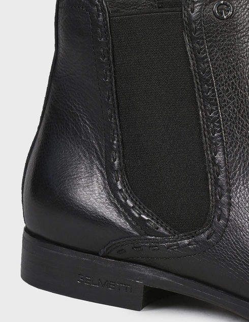 мужские черные кожаные Ботинки Emanuele Gelmetti 10650-black - фото-5